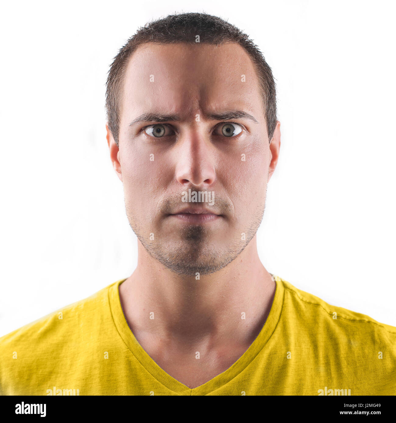 Man with serious face hi-res stock photography and images - Alamy