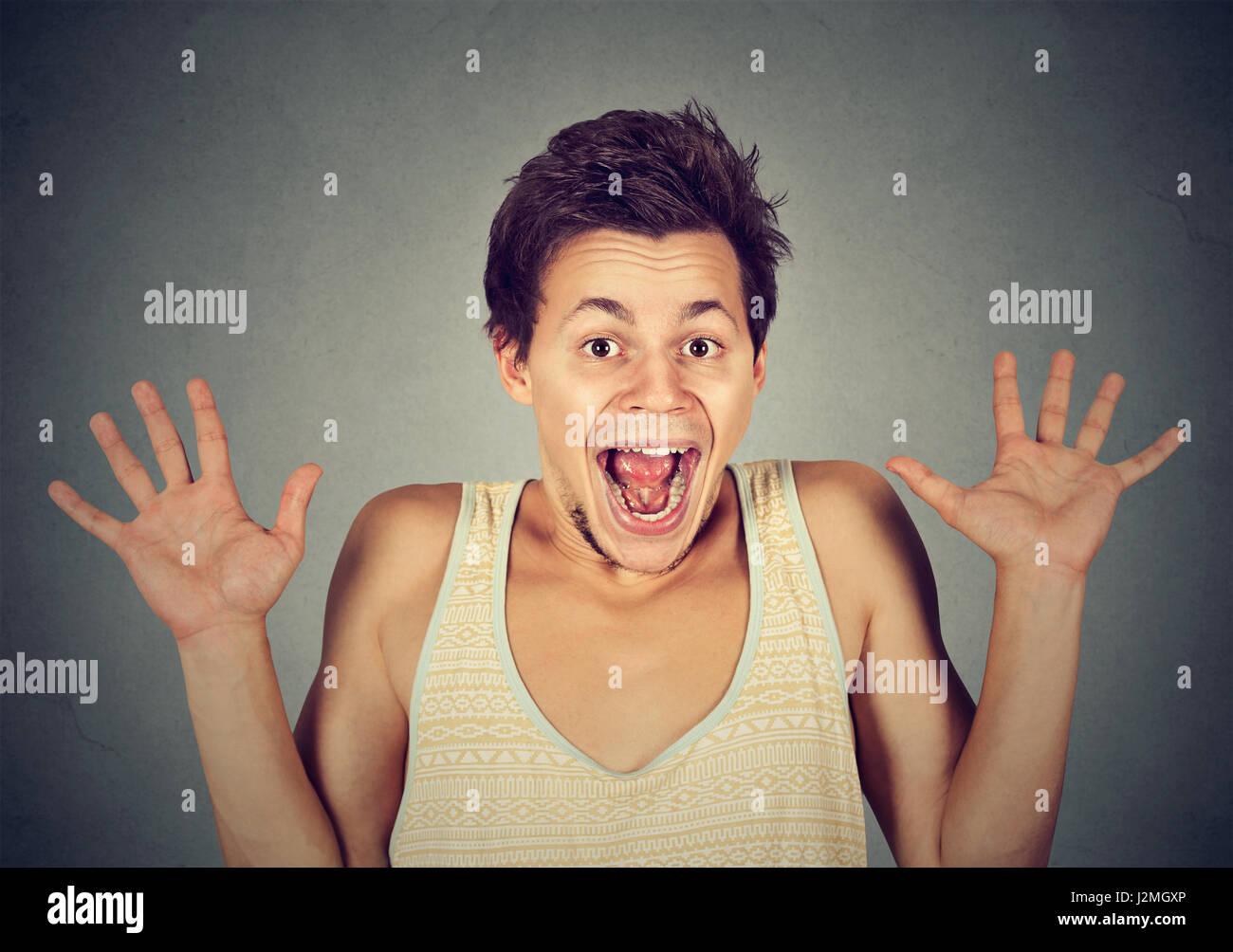 Mad excited funny hires stock photography and images Alamy