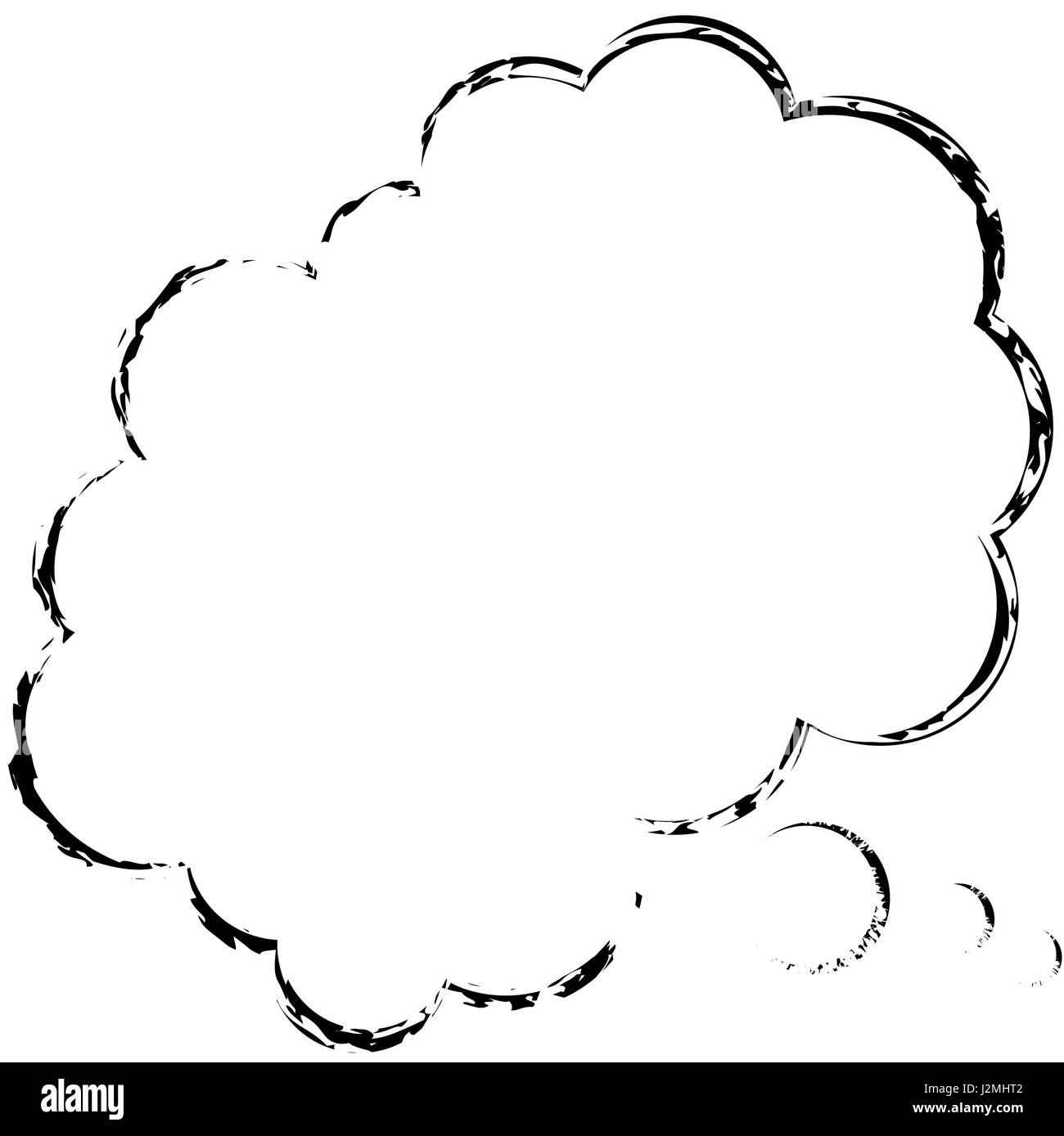 bubble comic speech chat cloud sketch Stock Vector Image & Art - Alamy