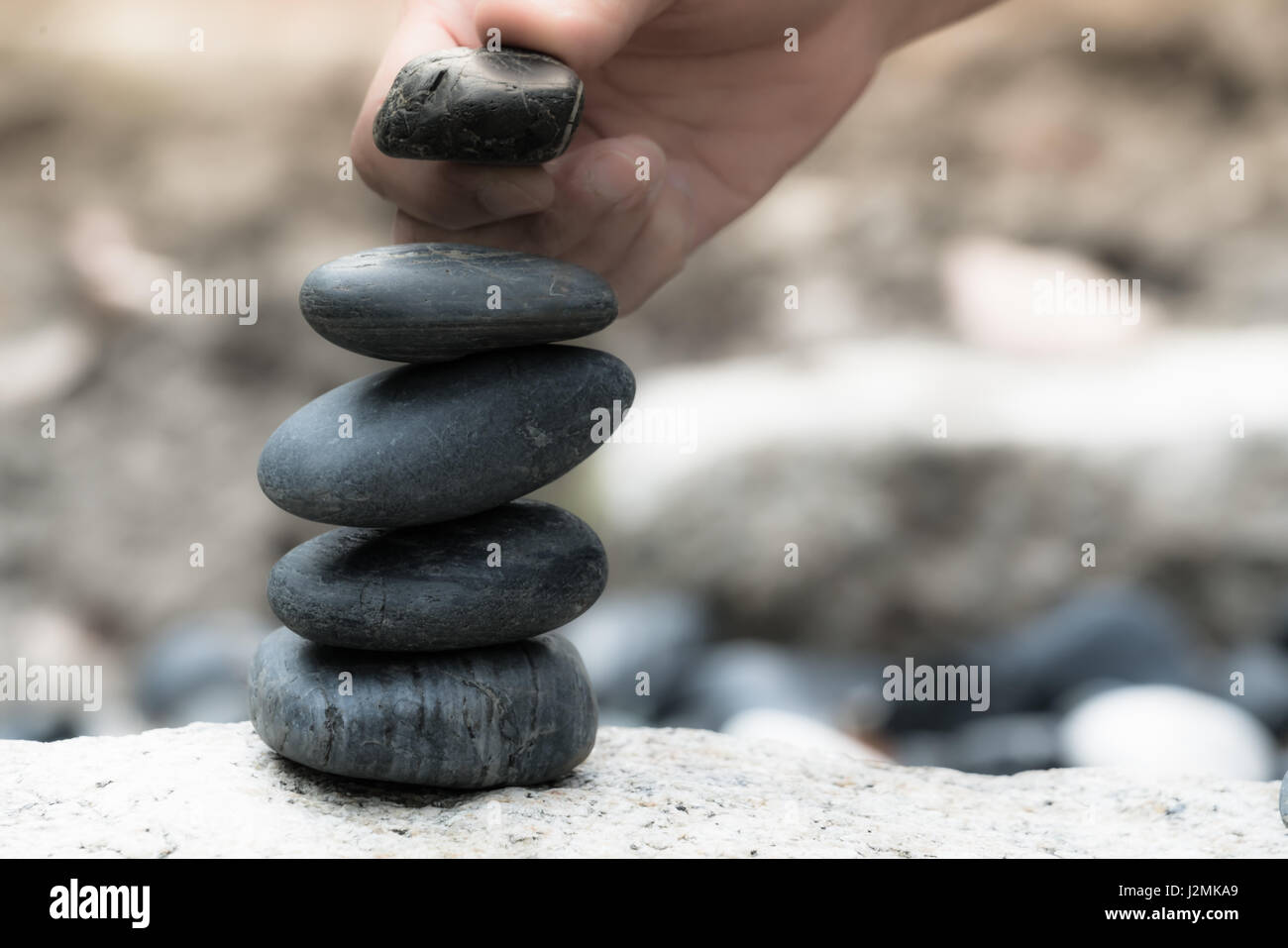 All the successful have a good support, zen stone, balance, rock