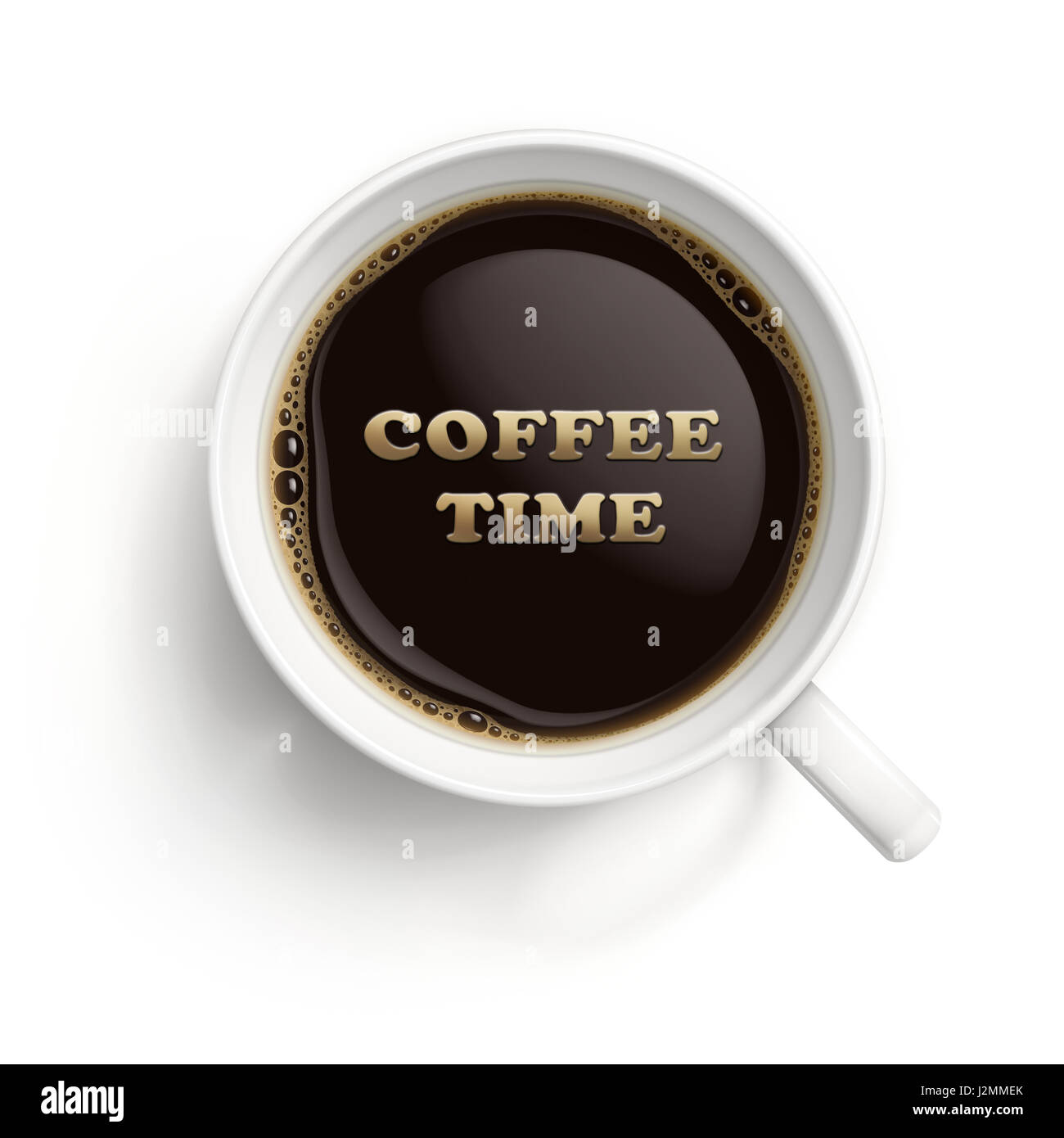 Black coffee illustration Stock Photo - Alamy