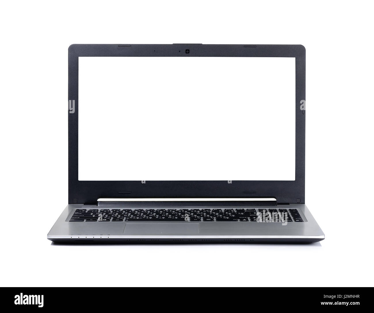 Laptop isolated on the white background Stock Photo - Alamy