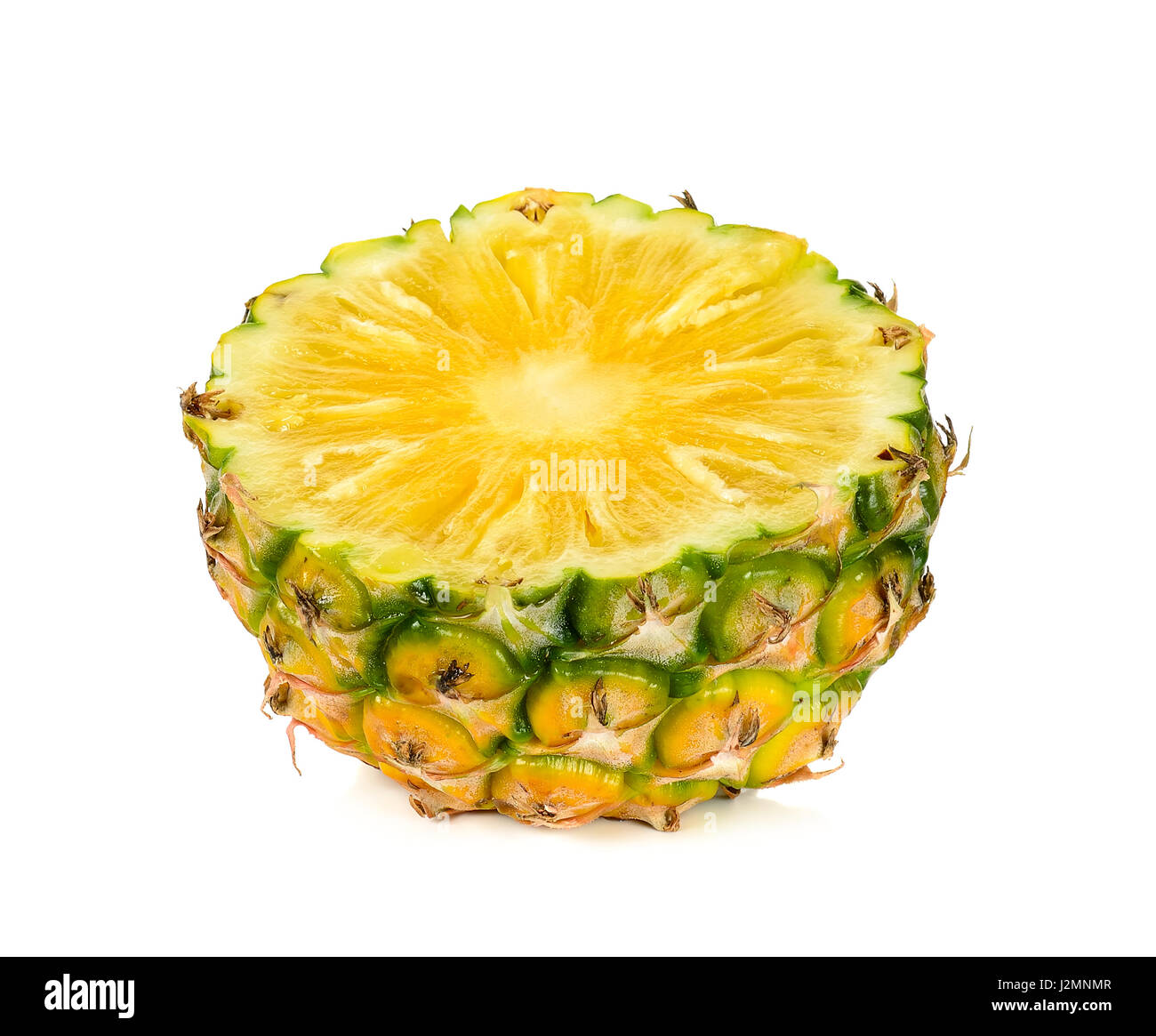 Half of pineapple isolated on the white background Stock Photo - Alamy
