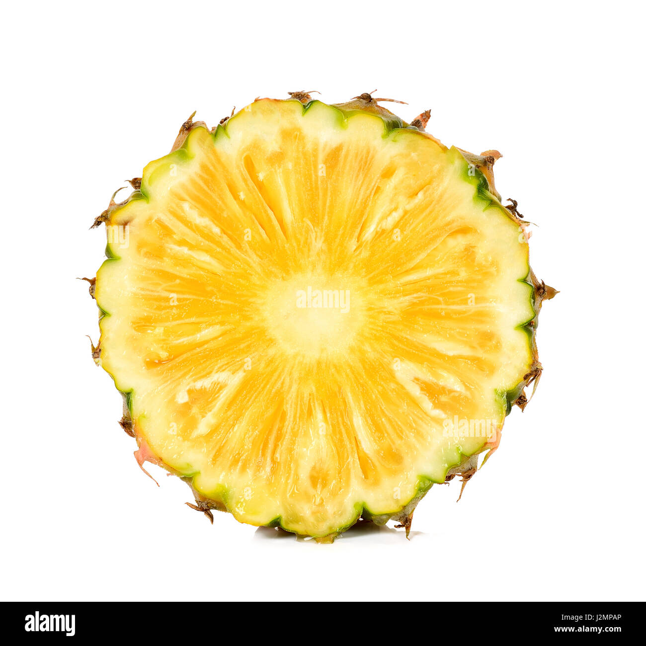 Half of pineapple isolated on the white background Stock Photo - Alamy