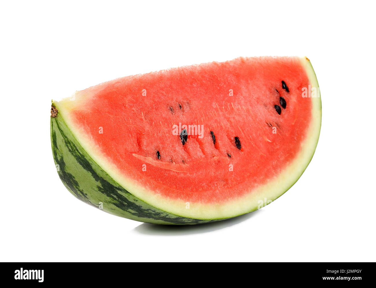 Slice of watermelon isolated on the white background Stock Photo - Alamy