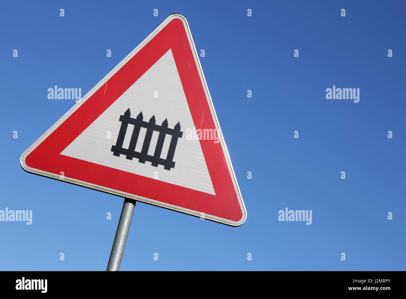 German Road Sign Level Crossing With Barrier Stock Photo Alamy German Road Sign Level Crossing With Barrier Stock Photo Alamy
