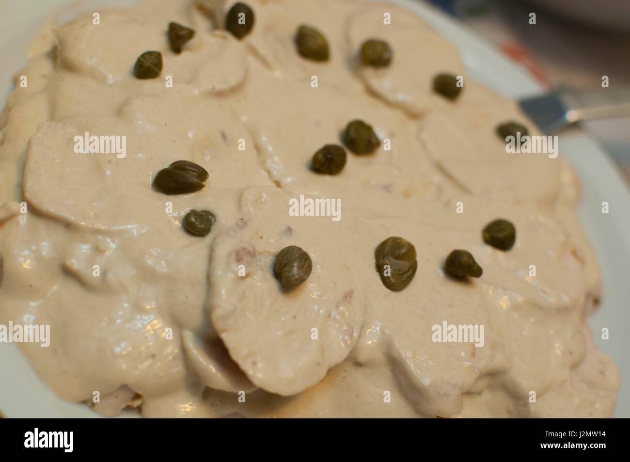 Vitel tone, a traditional Argentinian Christmas meal Stock Photo - Alamy