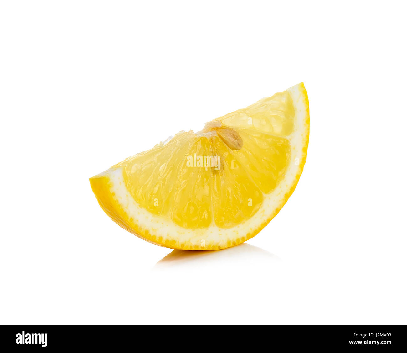 Slice of lemon isolated on the white background Stock Photo - Alamy