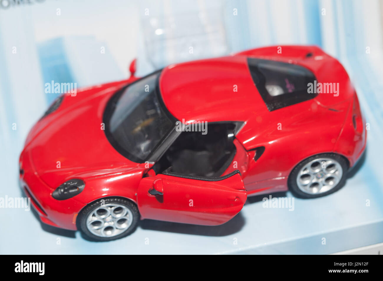 red toy sports car Stock Photo Alamy