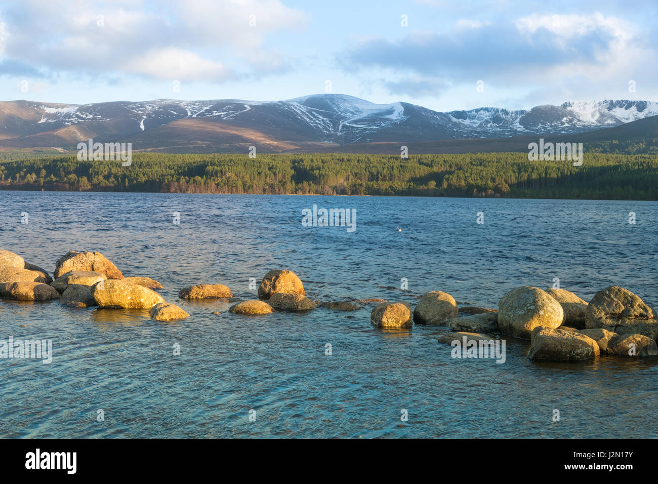 Loch Morlich (Mhurlaig) in the Badenoch and Strathspey area of Highland
