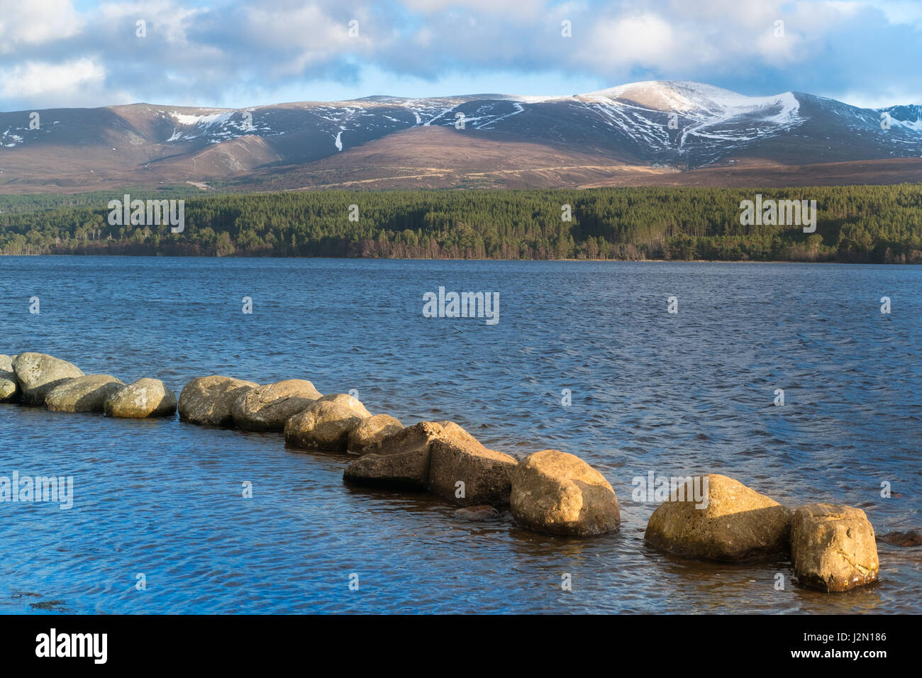 Loch Morlich (Mhurlaig) in the Badenoch and Strathspey area of Highland