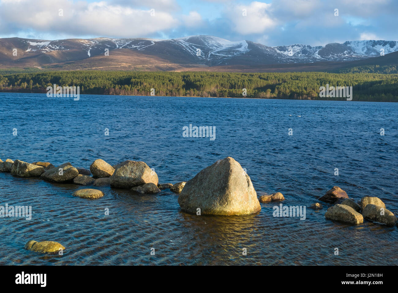Loch Morlich (Mhurlaig) in the Badenoch and Strathspey area of Highland