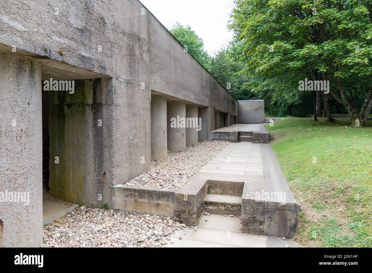 First World War One memorial Trench of Bayonets at Douaumont, France Stock Photo