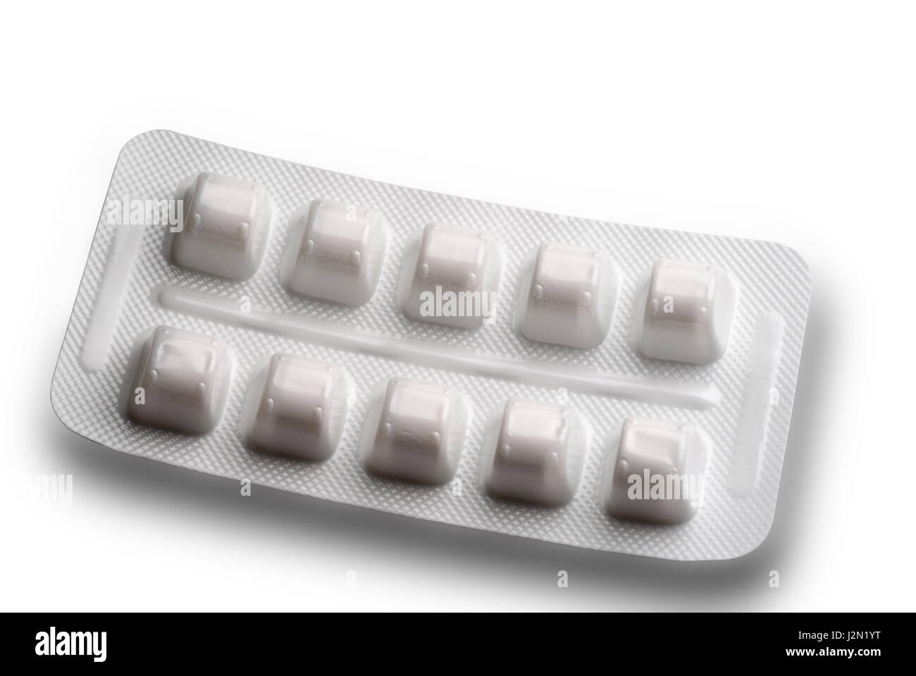 Pill blister with clipping path Stock Photo