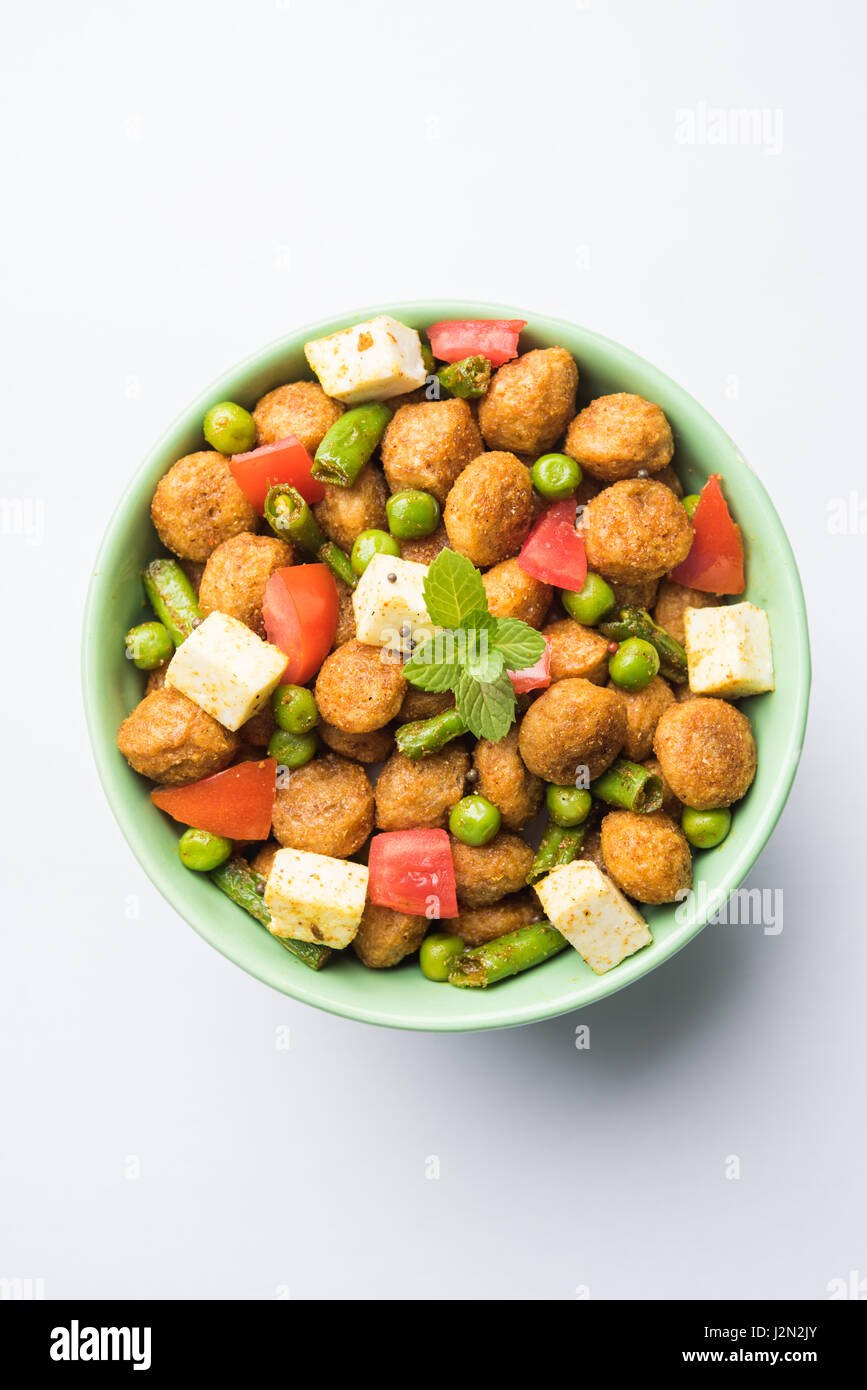 Soya chunks 65 or soya chunk fry is a healthy snack, easy to cook
