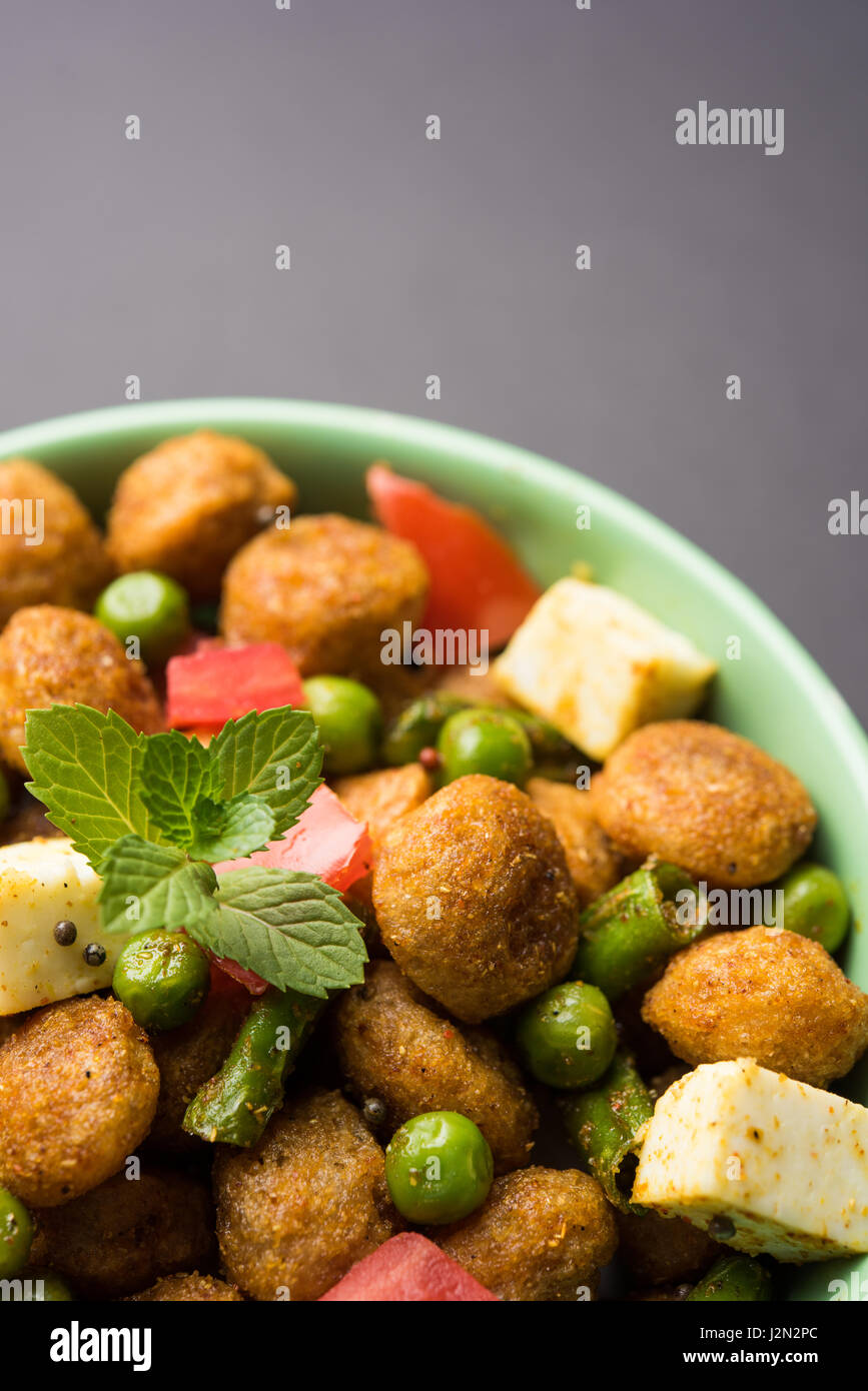 Soya chunks 65 or soya chunk fry is a healthy snack, easy to cook