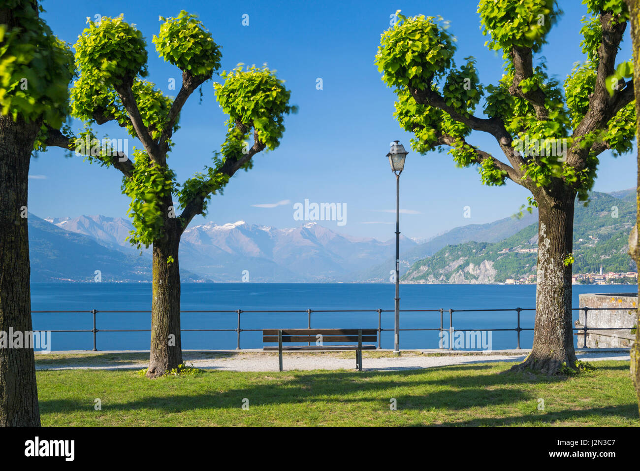 Tree lined waterfront bellagio lake como hires stock photography and images Alamy