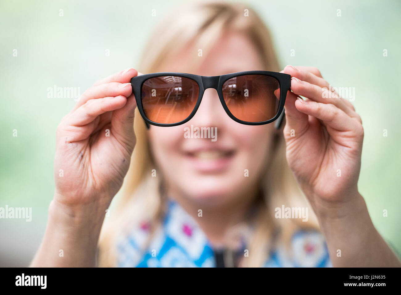 Instagram sunglasses Stock Photo