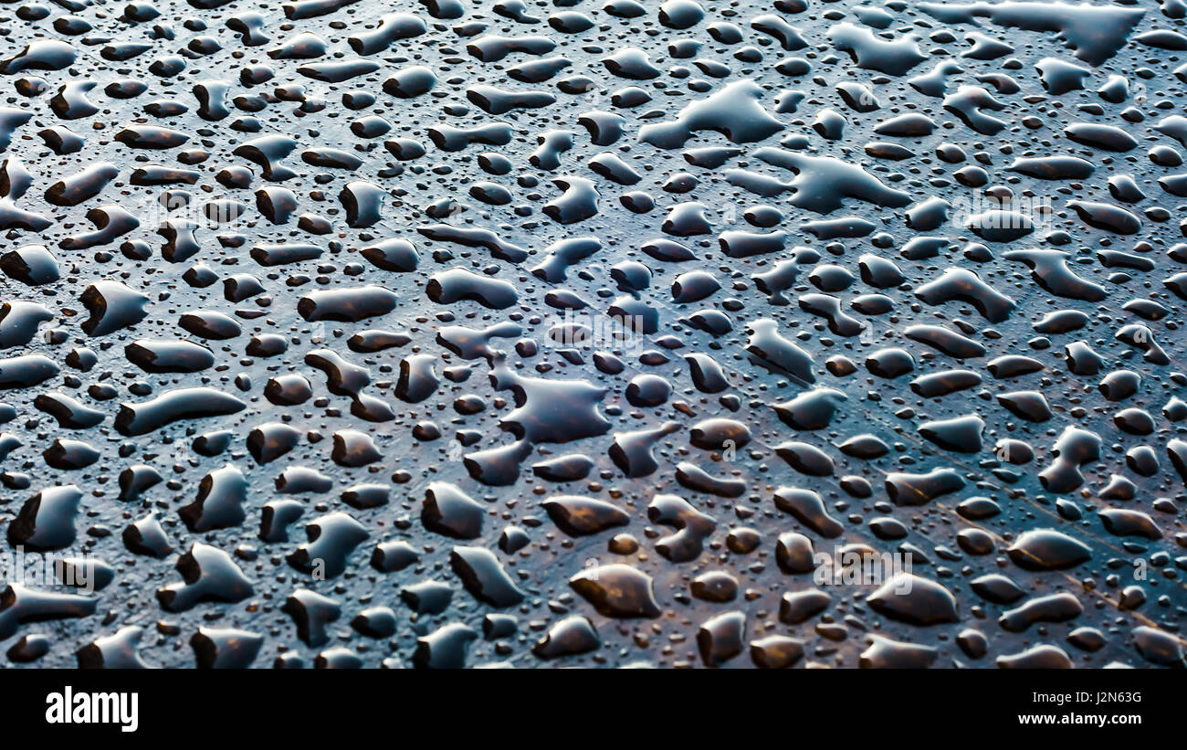 Water drops on surface. Abstract background Stock Photo - Alamy