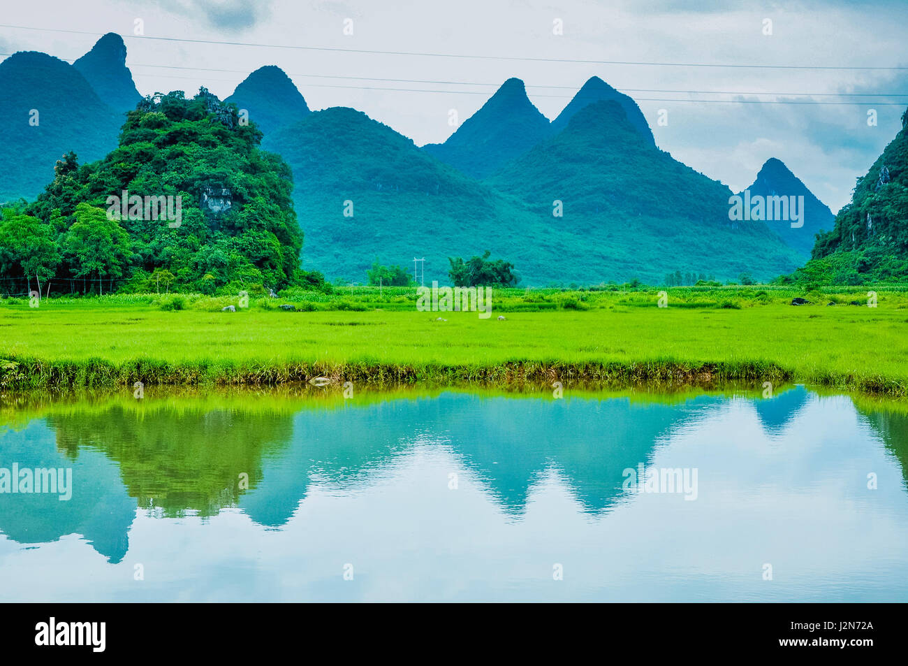 Beautiful countryside scenery in spring Stock Photo - Alamy