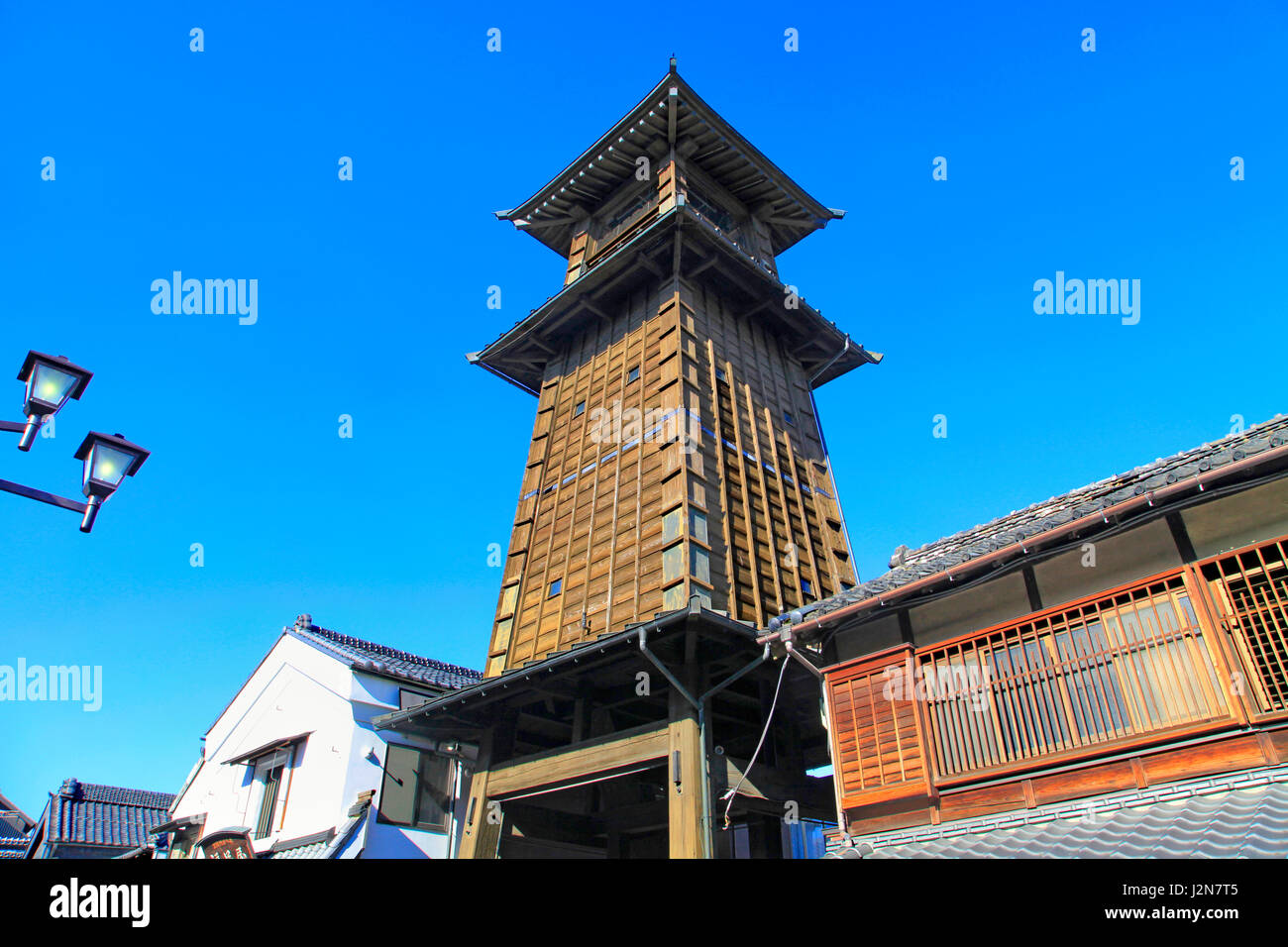 The Bell Tower Kawagoe Saitama Japan Stock Photo