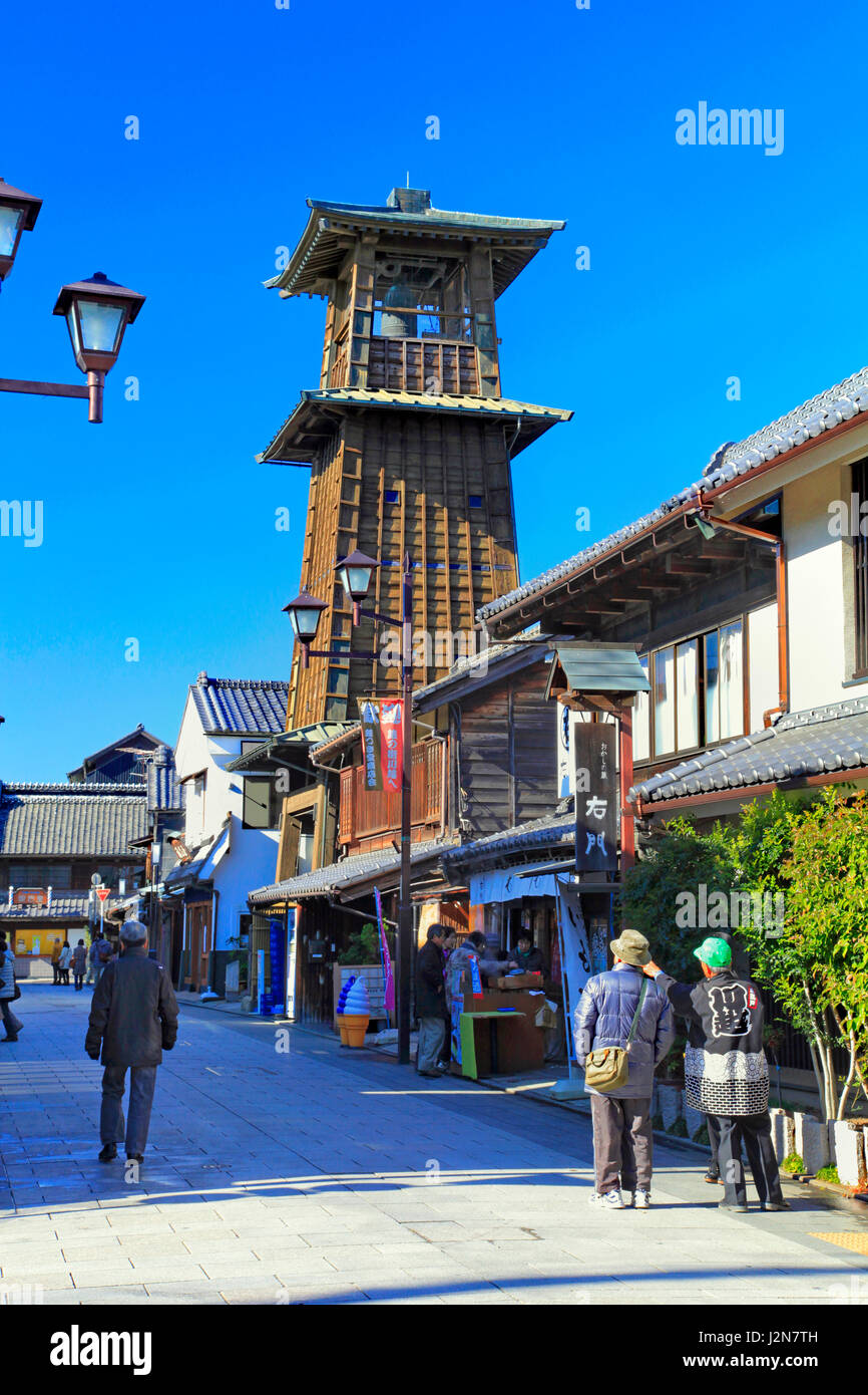 The Bell Tower Kawagoe Saitama Japan Stock Photo