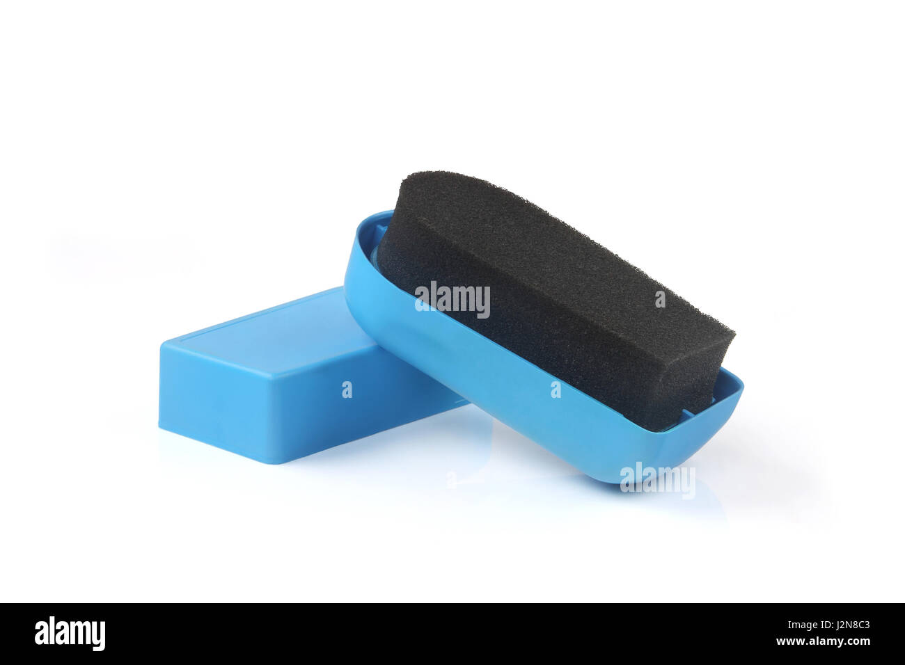 Shoe shine sponge with Shoe Stock Photo Alamy