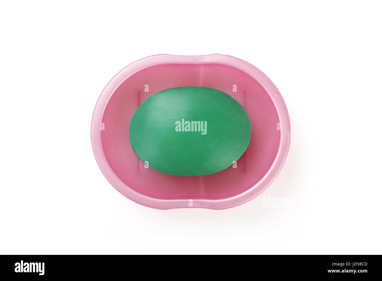 Soap with Dish Isolated on White Stock Photo - Alamy