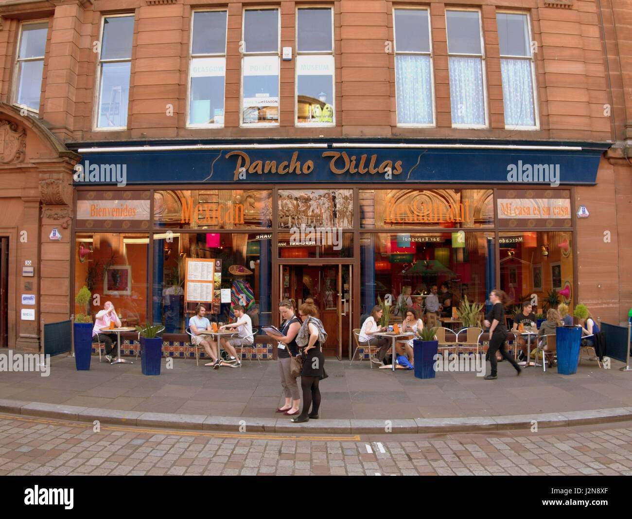 Pancho Villa's Mexican restaurant Merchant City Glasgow Stock Photo
