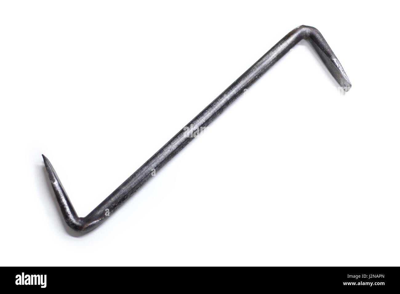 Crowbar prybar, wrecking bar tool Stock Photo