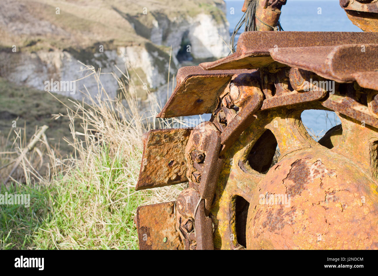 Tracked Vehicle Track Marshall Tractor Stock Photo