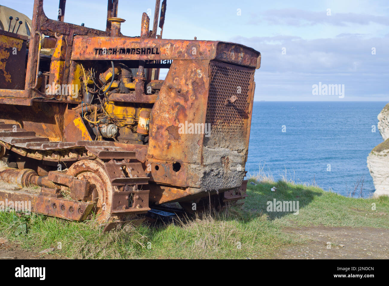 Tracked Vehicle Track Marshall Tractor Stock Photo