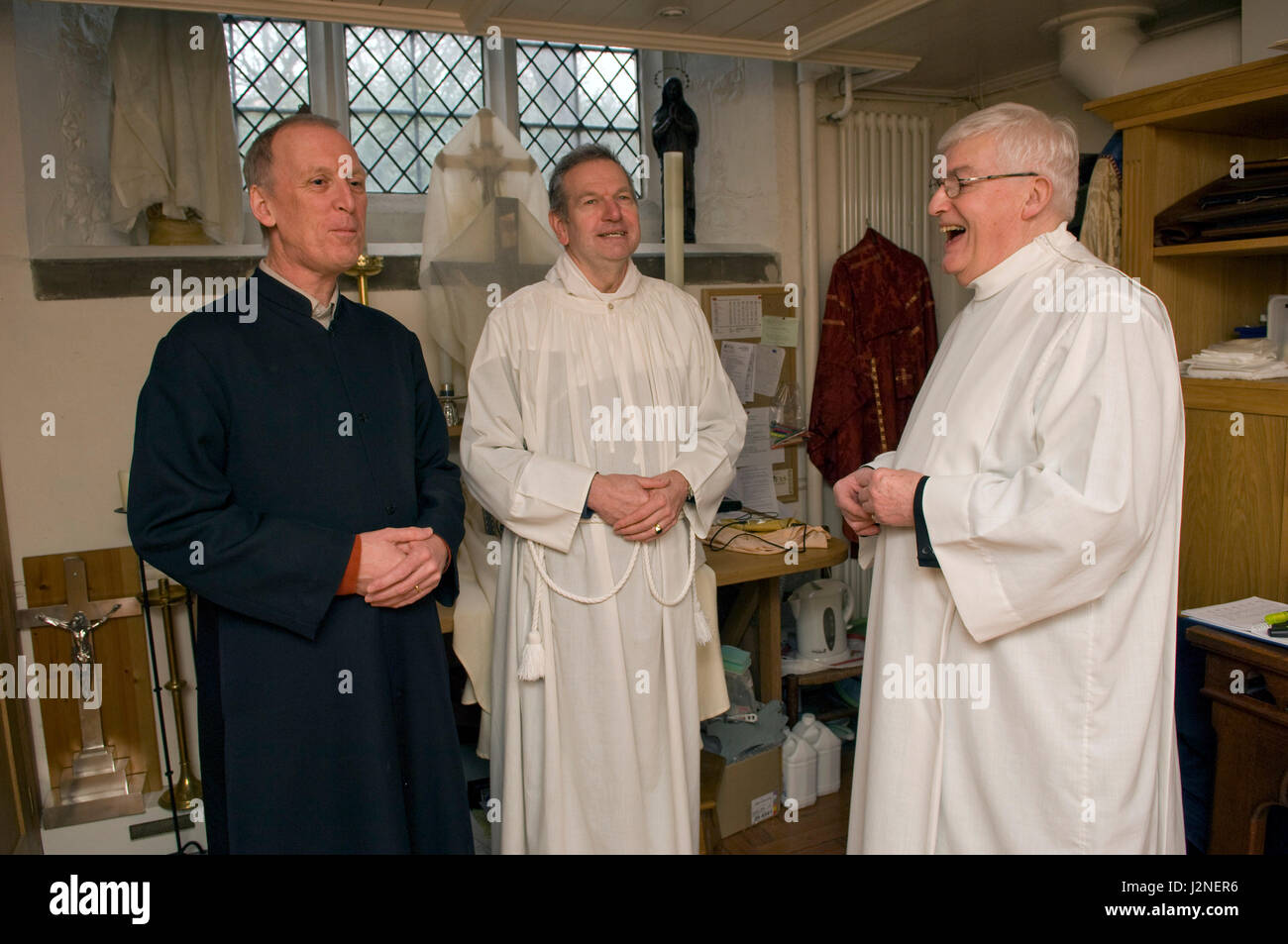 Anglo Catholic service at Sarum St.Martin church, Salisbury Stock Photo