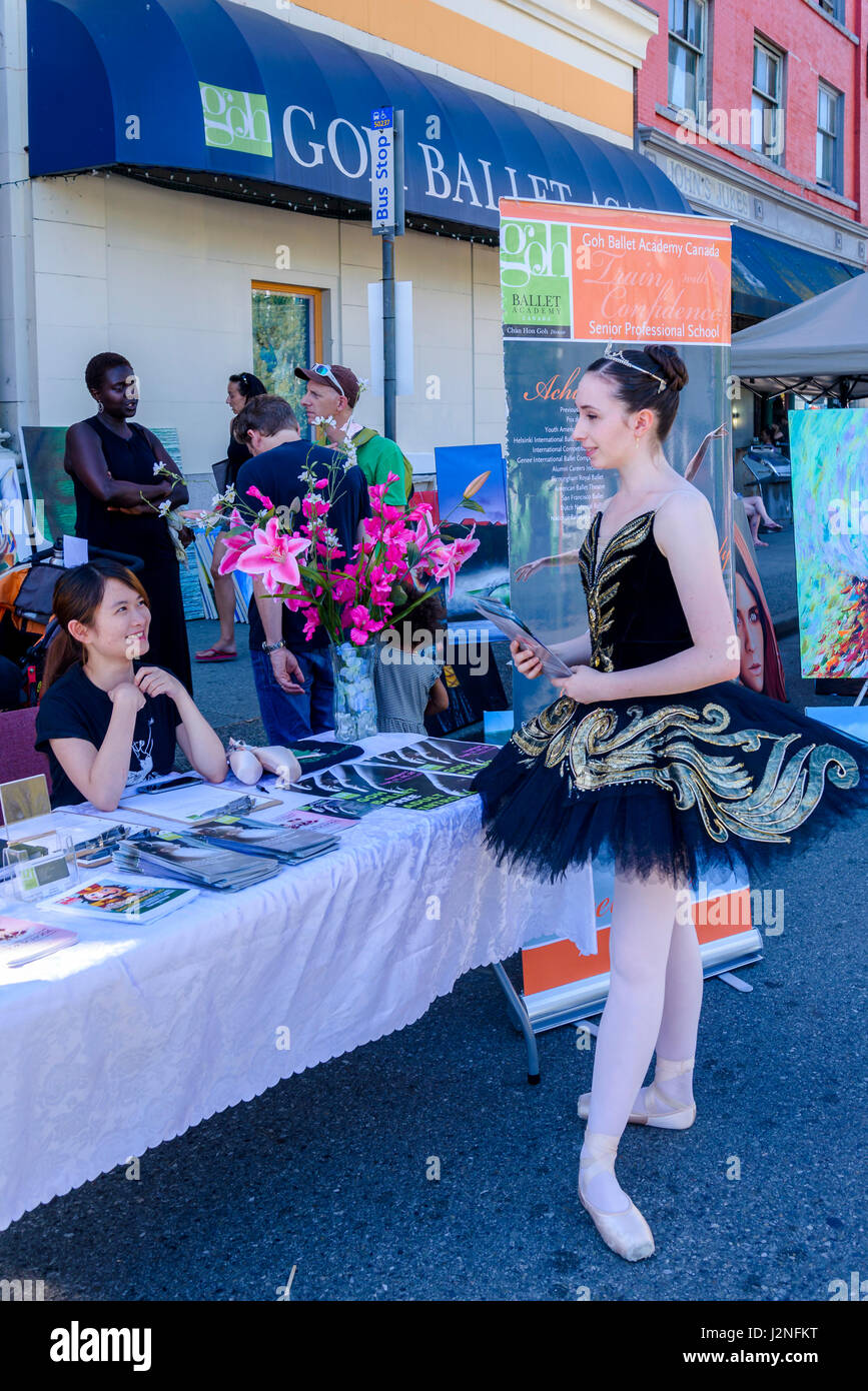 Goh Ballet Academy street promotion, Vancouver, British Columbia