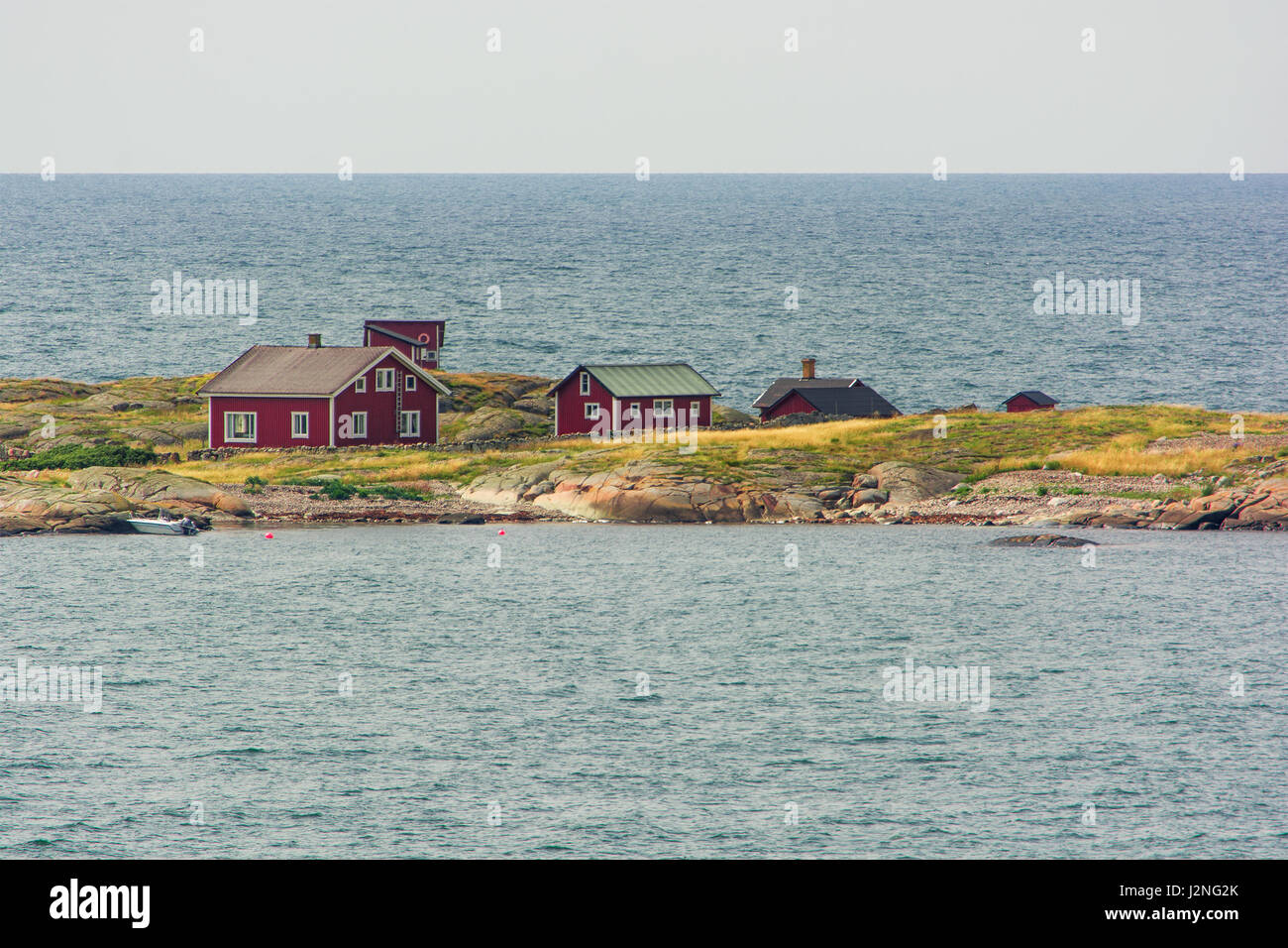 Swedish houses in Varberg (Sweden Stock Photo Alamy