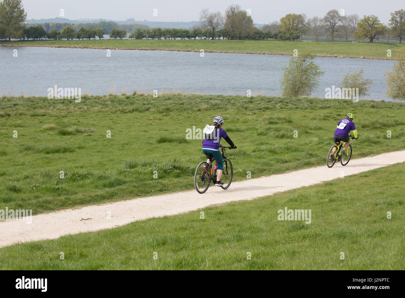 Rutland,UK,30th April 2017,Bluebell walk and cycle ride takes place in
