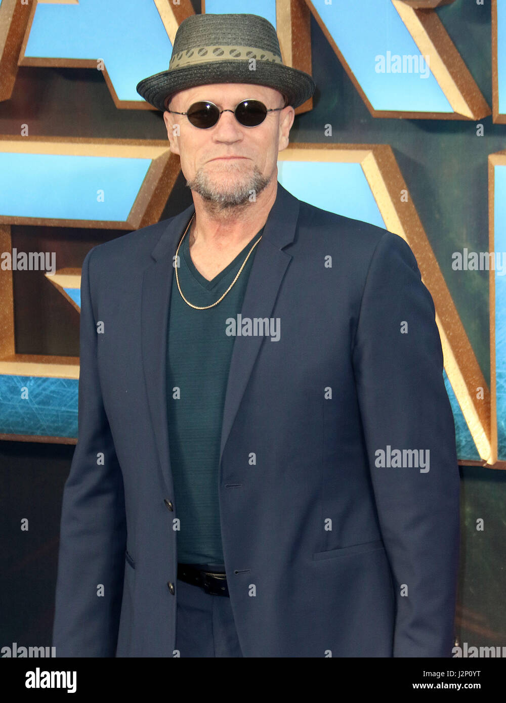 Apr 24, 2017 - Michael Rooker attending "Guardians of the Galaxy Vol. 2" European Gala Screening at Eventim Apollo in London, England, UK Stock Photo