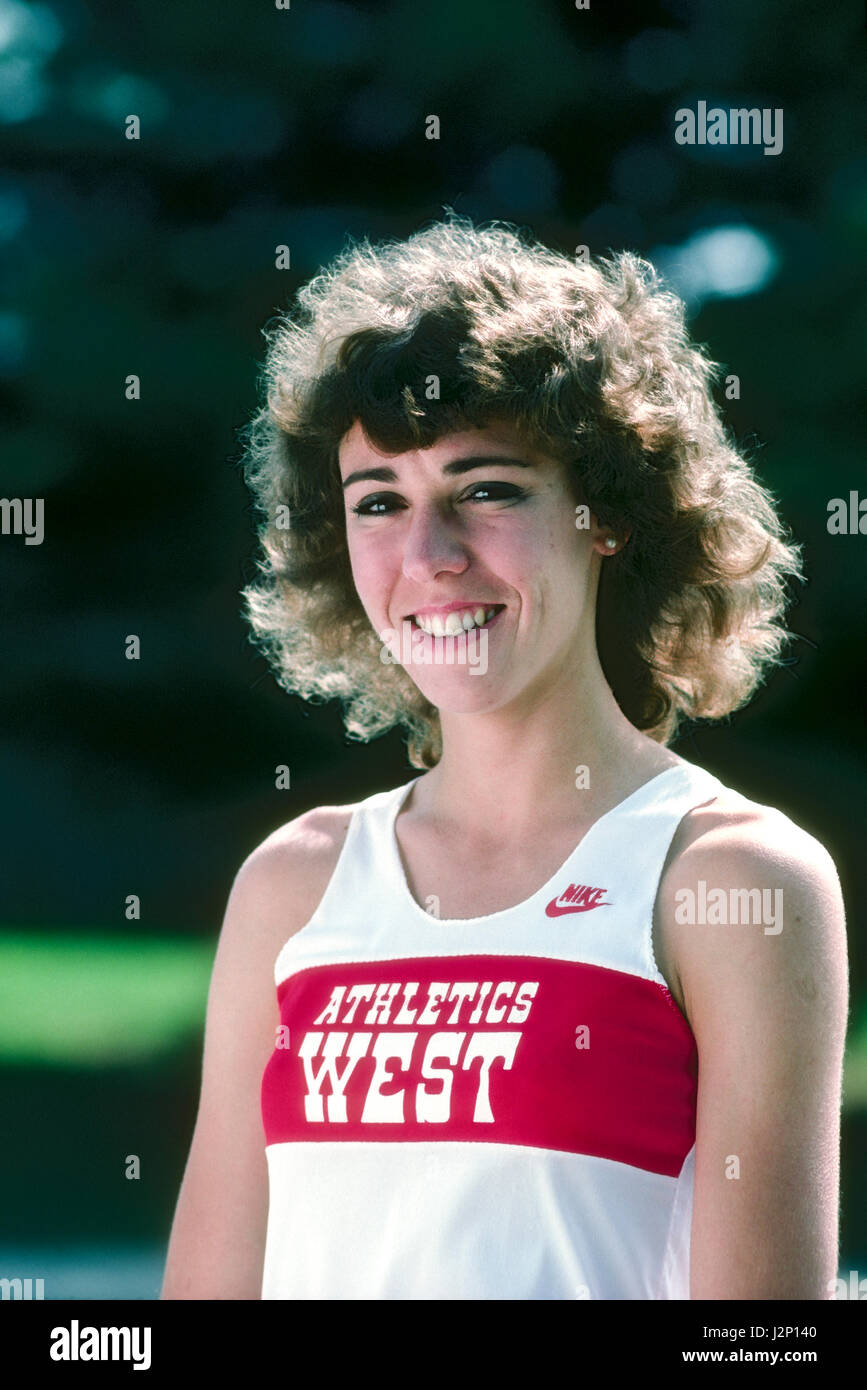 Mary Decker in 1982 Stock Photo Alamy