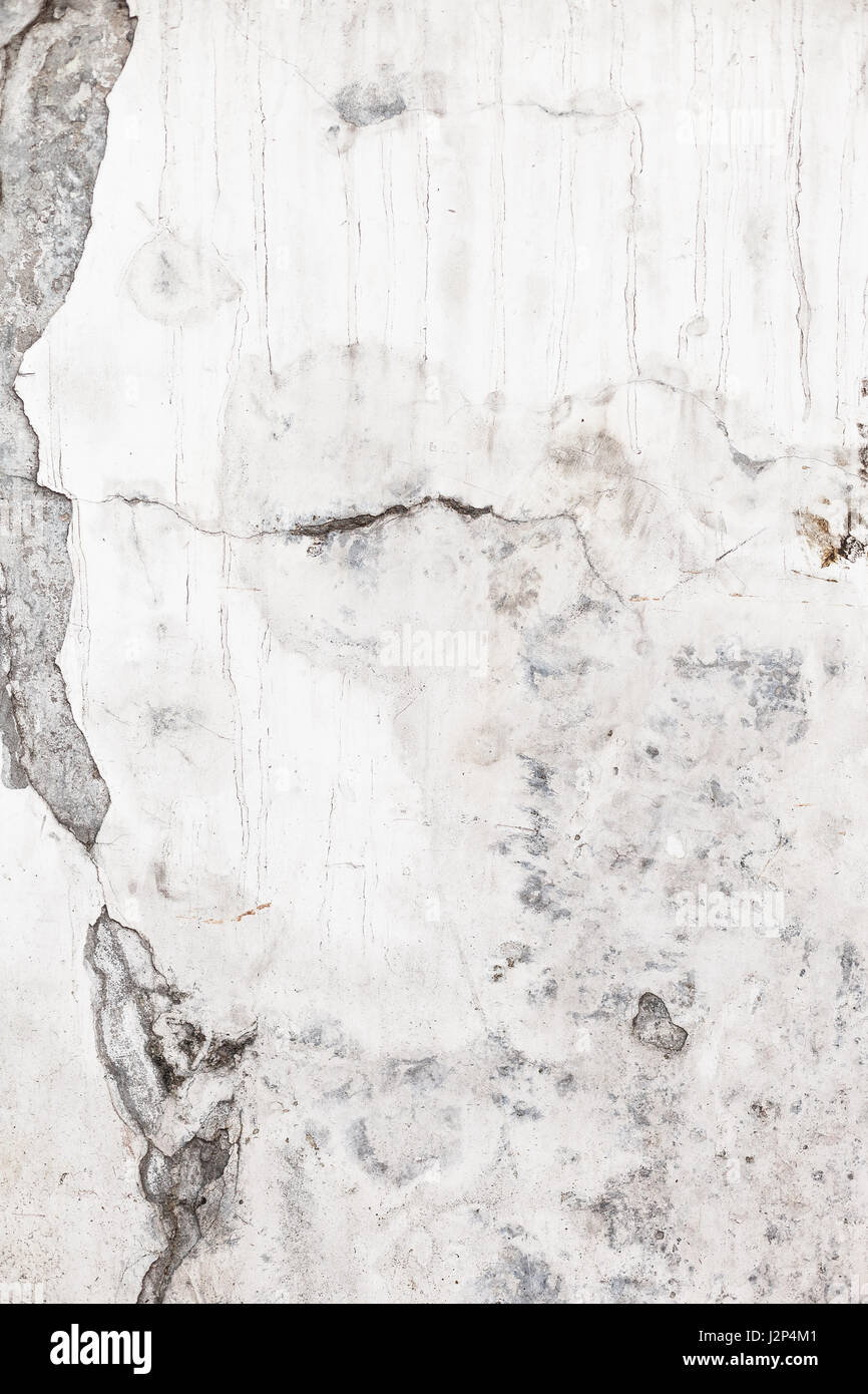 Grunge White Concrete Wall Background Stock Photo