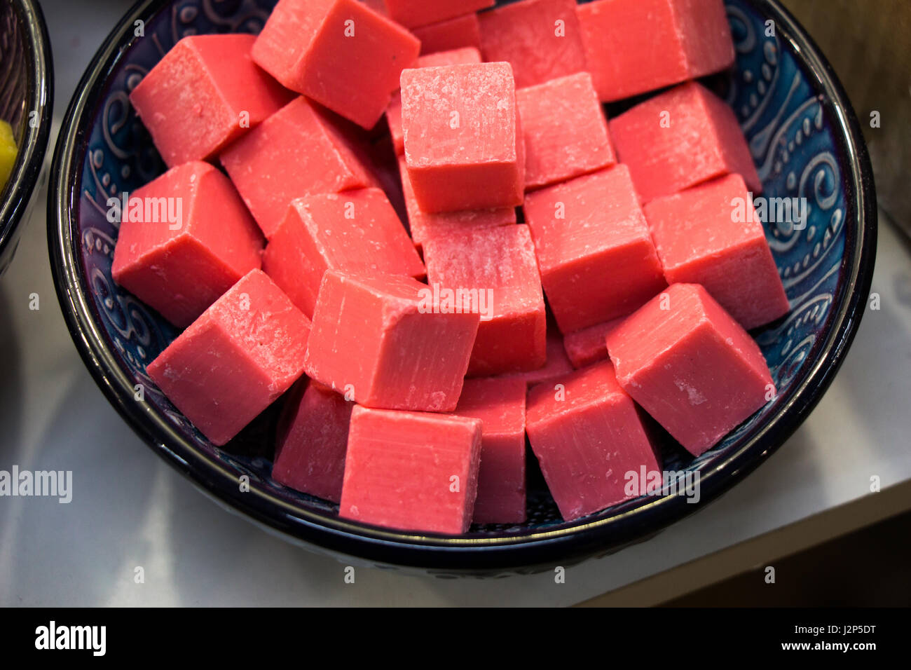 Collection of bars of fragrant hand made organic soap Stock Photo Alamy