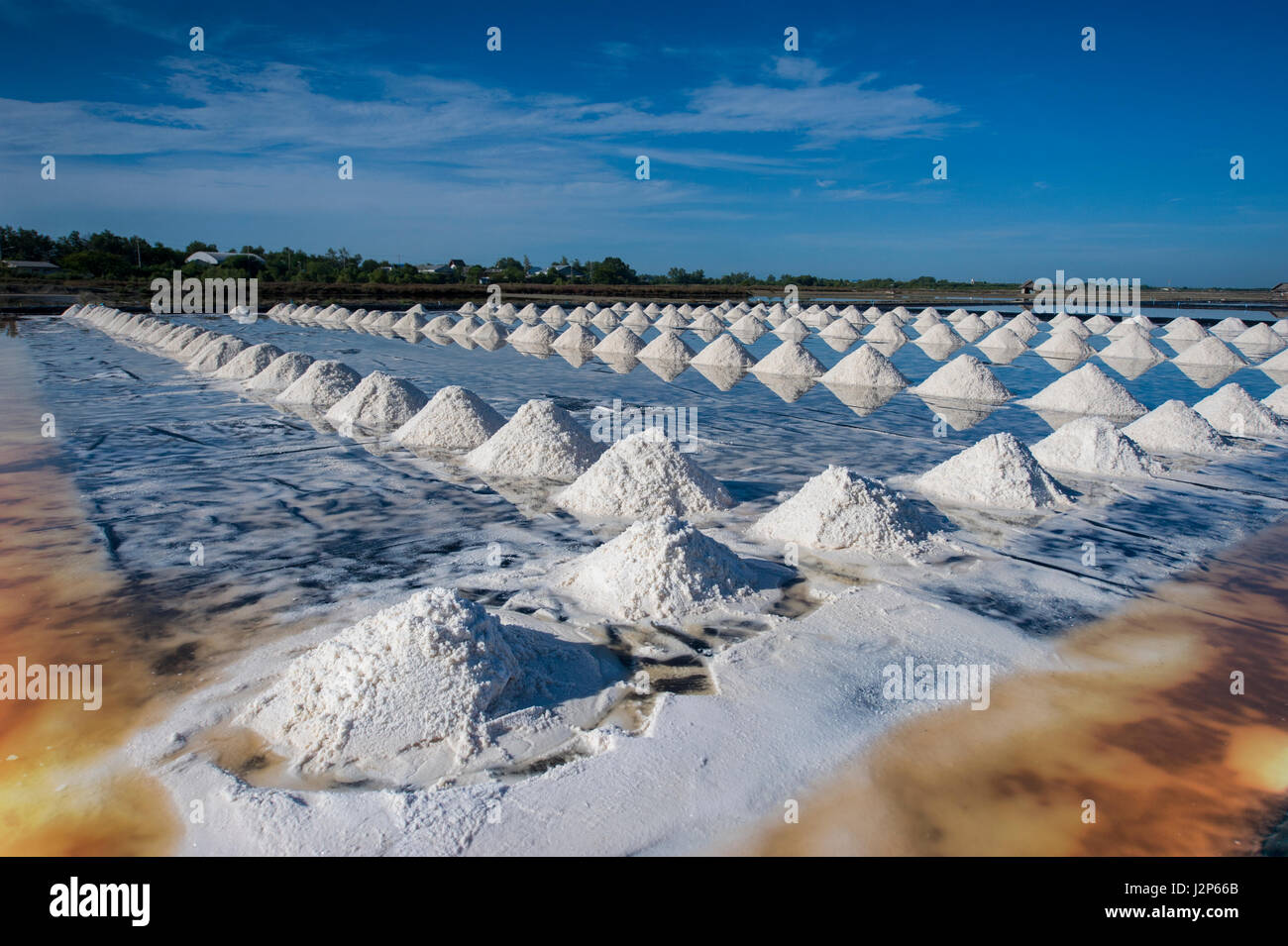Sea salt field in thailand stock photo alamy