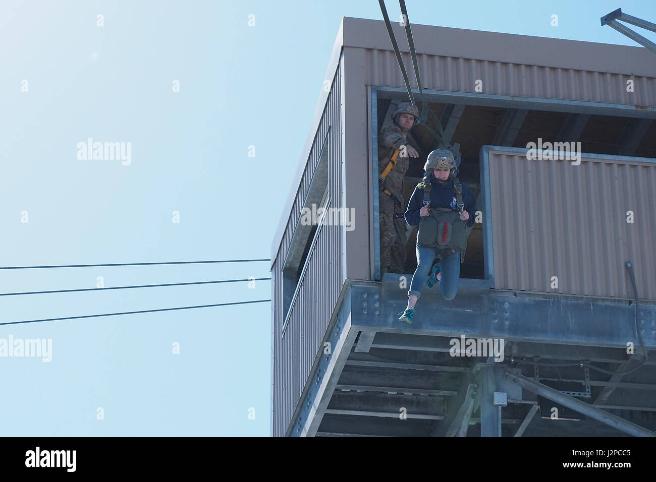 Eagle River High School Air Force Junior ROTC Cadet Riley Sheldon exits ...