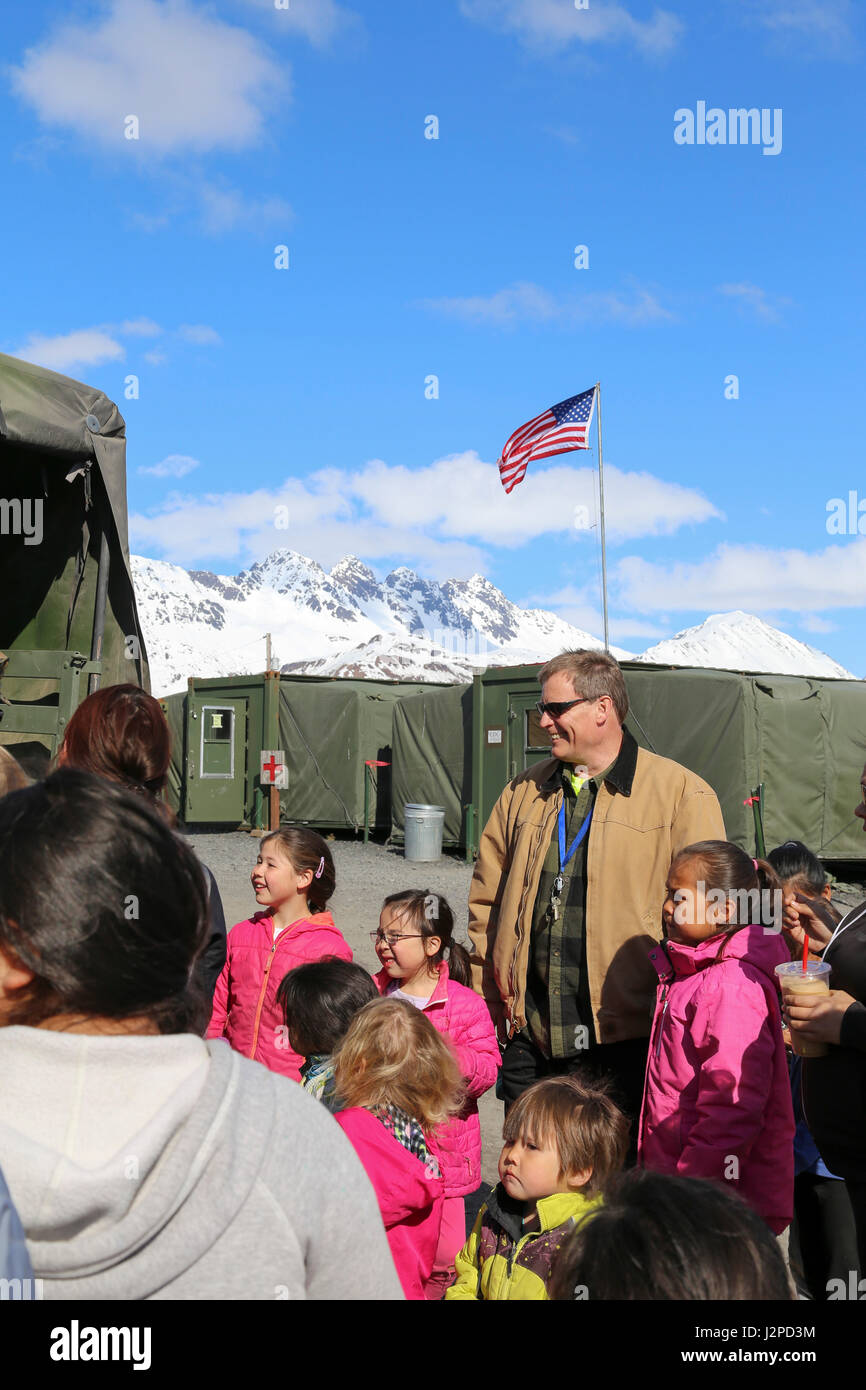 Students from Old Harbor School visit the Innovative Readiness Training