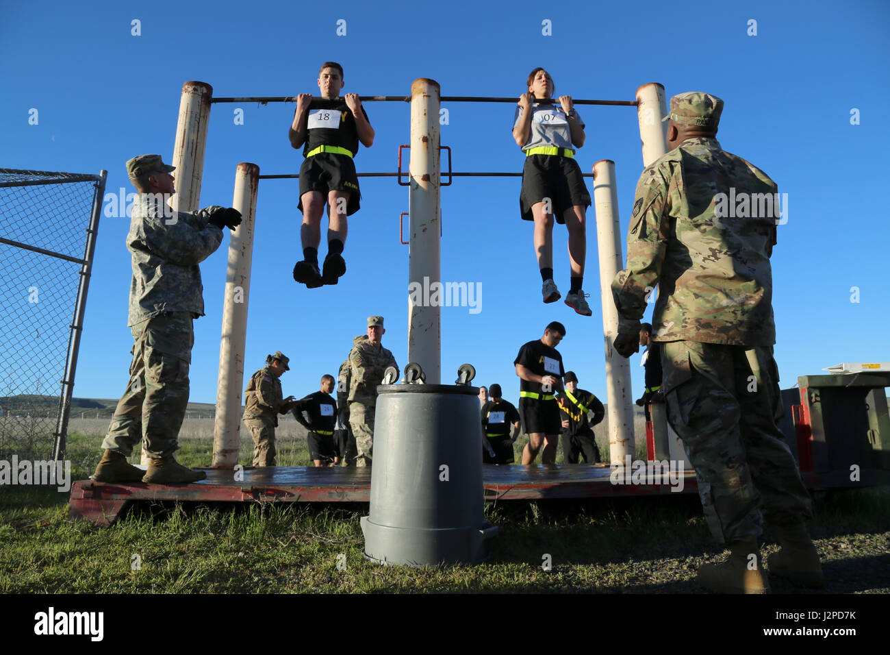 U.S. Army 1st Lt. Juston Perez (left), 754th Ordnance Company (EOD