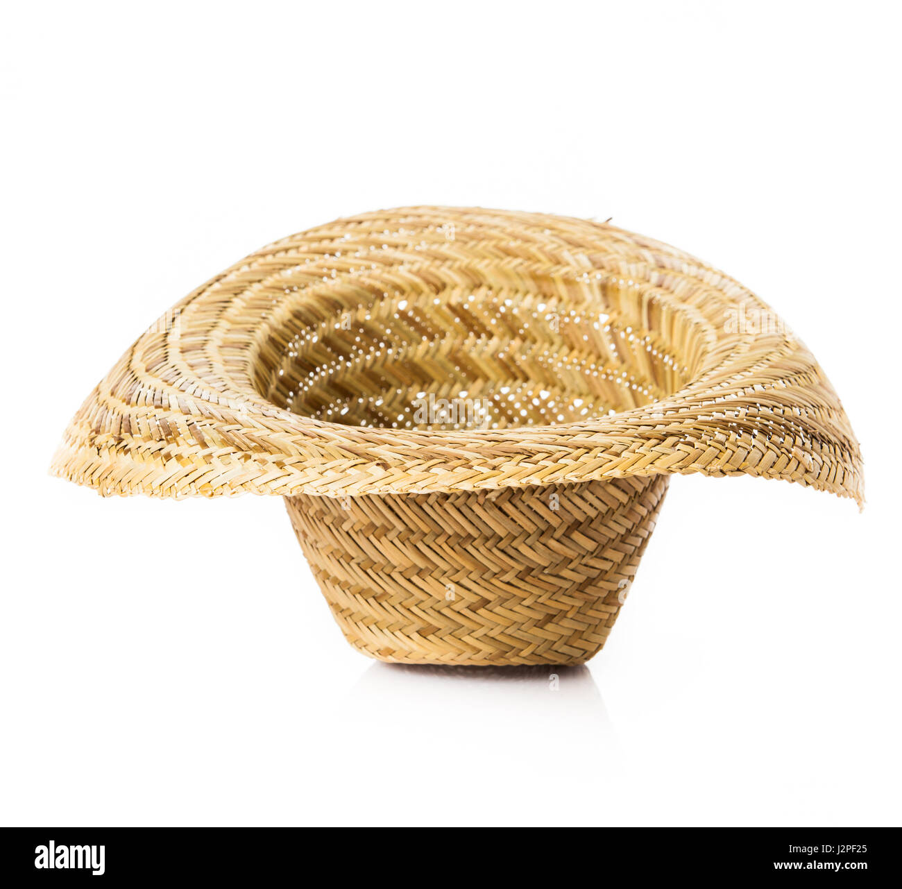 straw hat isolated on a white background Stock Photo - Alamy