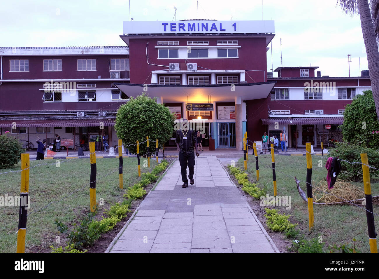 Exterior of terminal 1 building at the Julius nyerere airport in Dar es Salaam, the largest city of Tanzania in eastern Africa Stock Photo