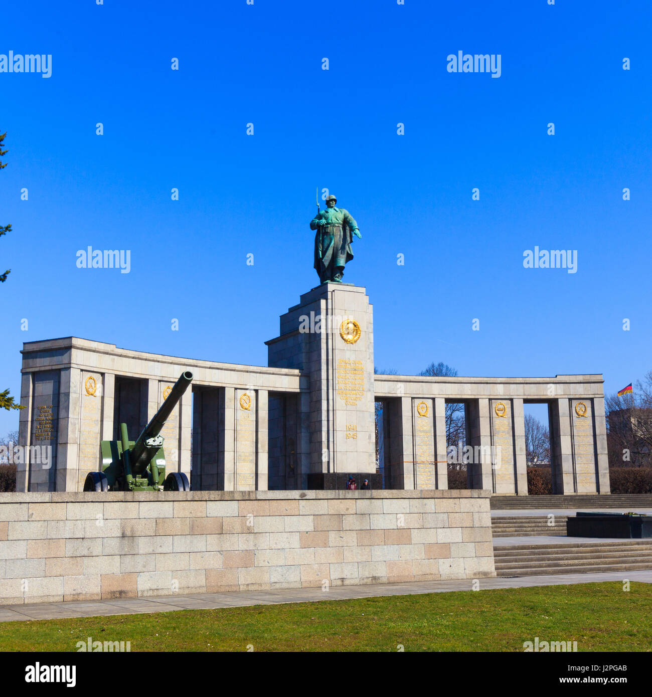 Soviet War Memorial In Berlin Tiergarten, Germany. Monument Of Soviet ...