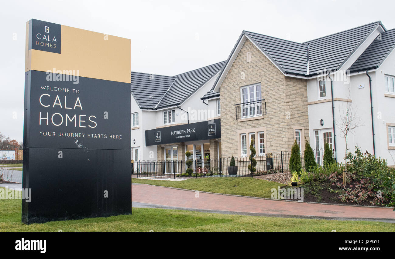 CALA HOMES, Mayburn Park, Loanhead Stock Photo Alamy
