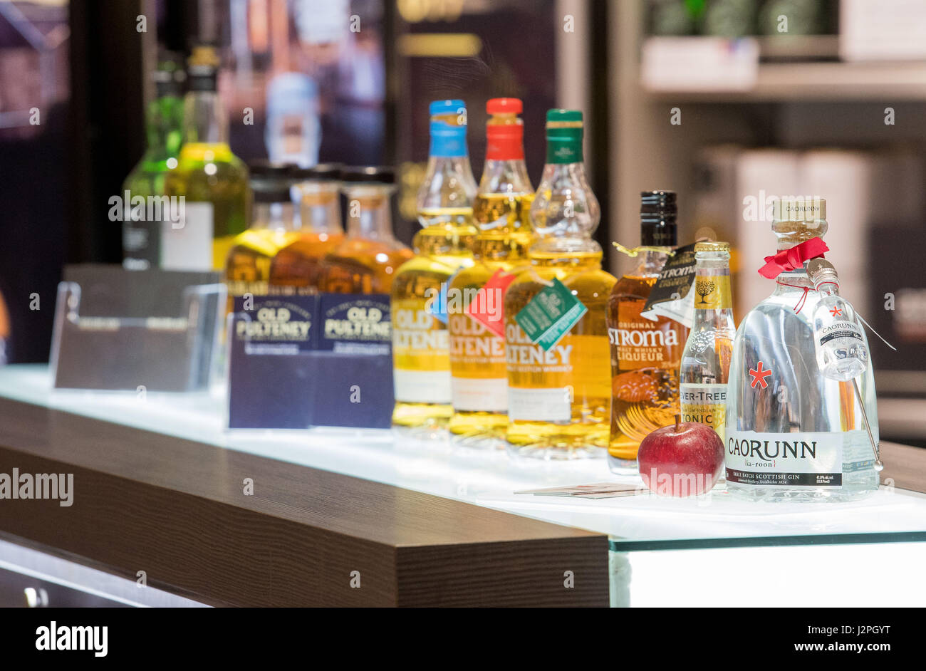 International Beverage Group, Edinburgh Airport, World Duty Free Stock Photo