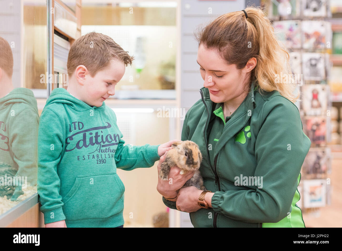 Picture Cody Maclean 4 and Sarah Wyllie Pets At Home Store Opening